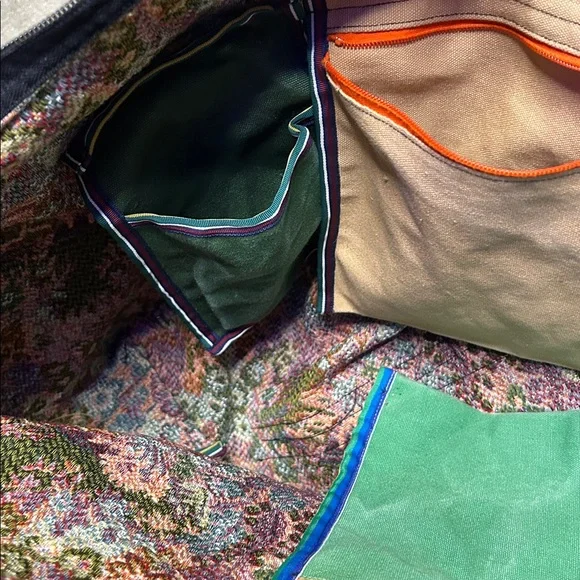 Vintage Victoria Rosenthal Design Floral Tapestry Weekender Bag - Picture 12 of 16